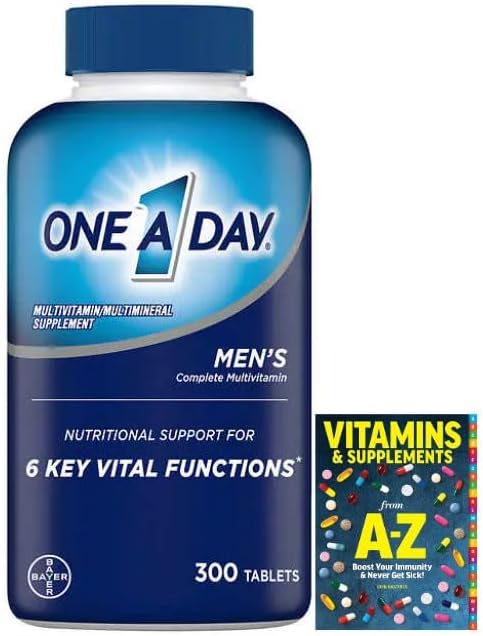 Adventure Home Men's Health Formula Multivitamin, Tablet, (300 Count)+Better Guide Vitamins Supplements (Book Printed) Free Include