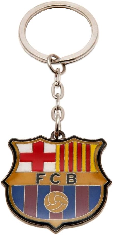 Club Licensed Barcelona Crest Keyring - One Size