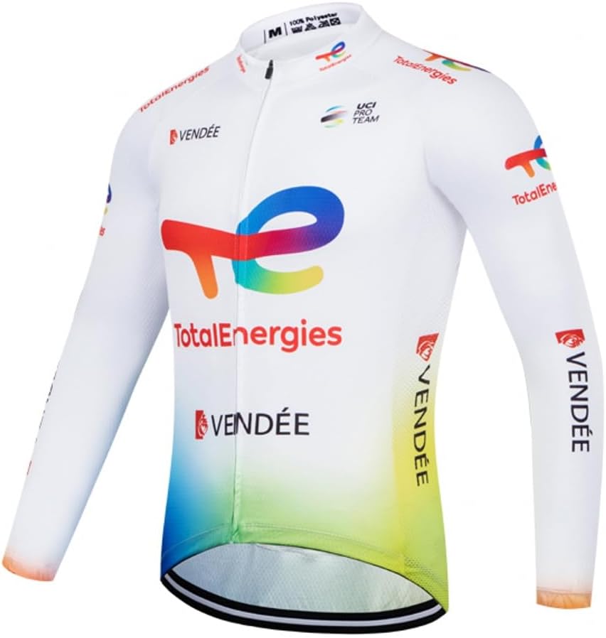 Winter Thermal Fleece Team Long Sleeve Cycling Jersey For Men,Warmer Road Bike Jacket Quick Dry Bicycle Clothing