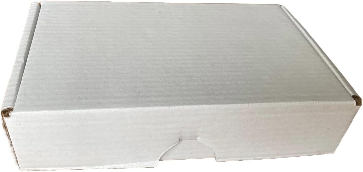 5.5x3.75x1.35 Inches Shipping Boxes Pack of 25, Packaging Corrugated Cardboard Mailer Boxes for Small Bussiness, (White)