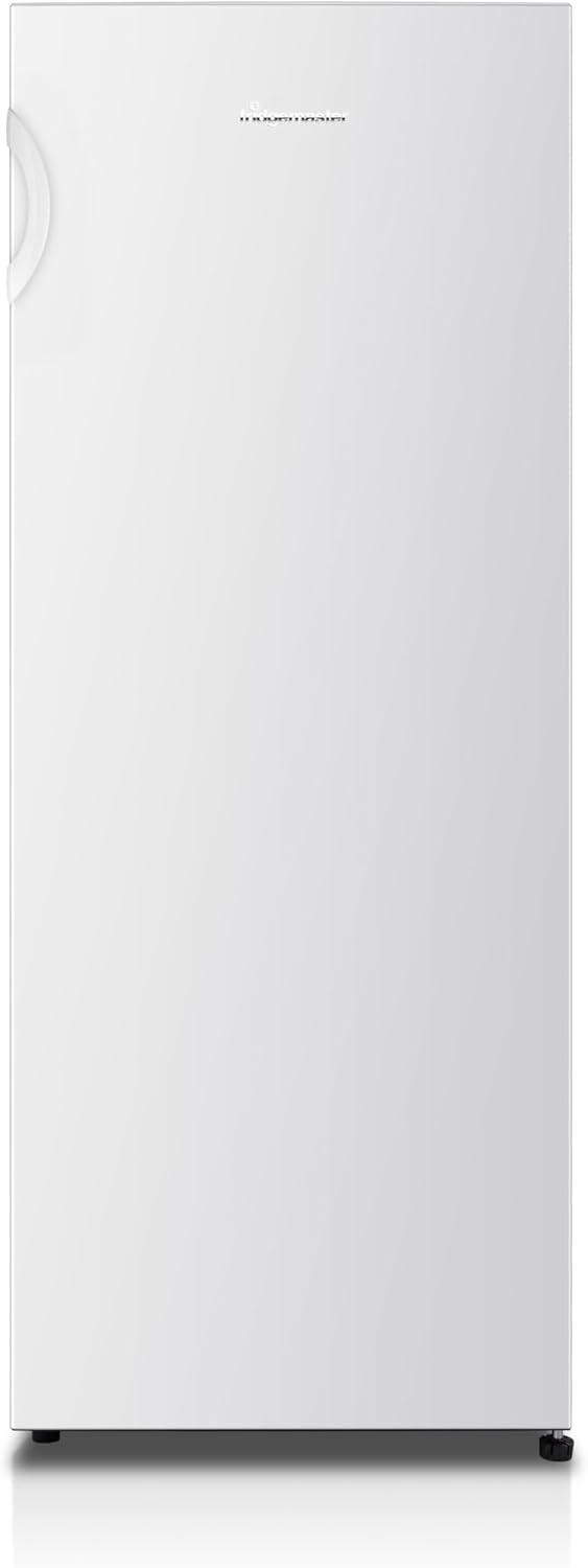 Fridgemaster MTL55242E Freestanding Upright Larder Fridge, Reversible Door, 242 Litre, 55cm width, White, E rated