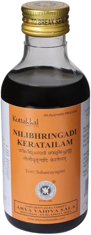 Kottakkal Arya Vaidya Sala Ayurvedic Nilibhringadi Keratailam, 200 ML