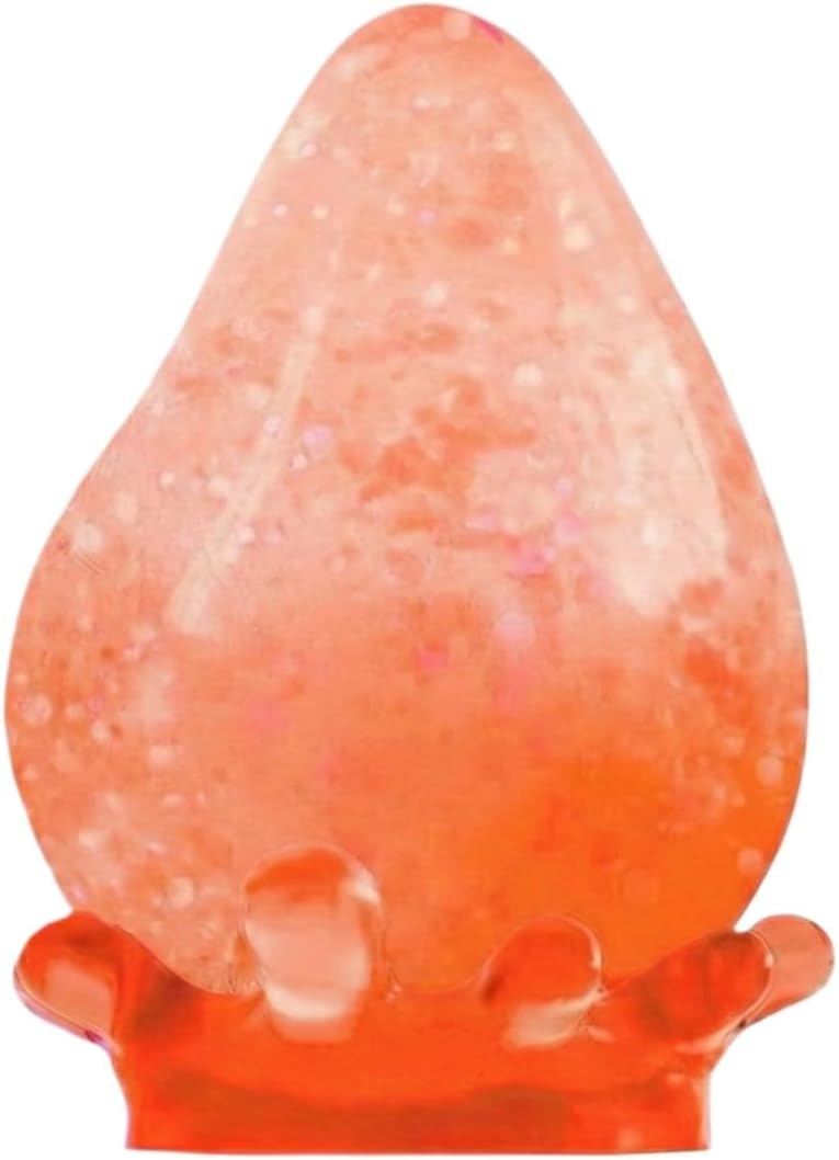 Nee doh Water Drop Fidget Stress Ball, Squishy Stress Ball, Ice Squishy Stress Cube-Drop Malt Sugar Balls Sensory for Anxiety Stress Easter Party Favors (Orange)