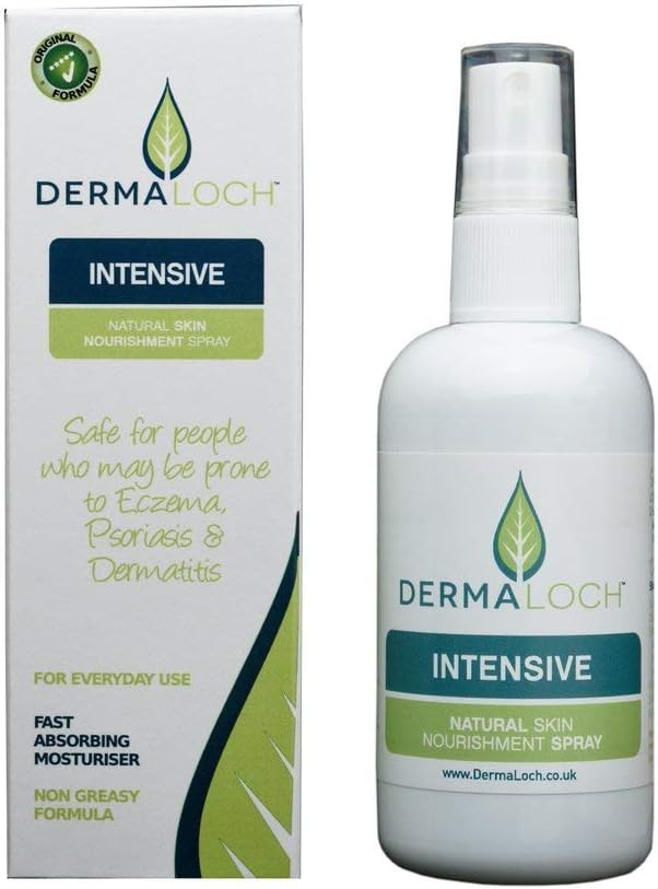 DERMALOCH Intensive (Spray) 100 ml - Natural Skin Moisturiser (Safe for people who may be prone to Eczema, Psoriasis, & Dermatitis)