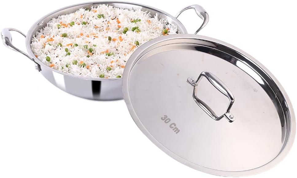 Wonderchef Nigella Triply Kadhai with SS Lid 30 cm