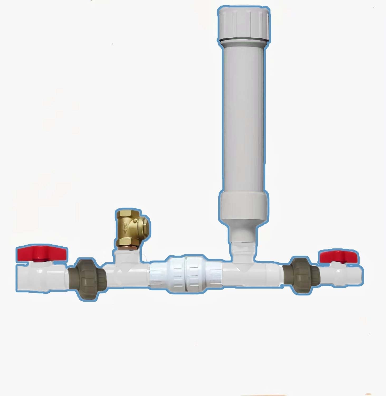 Hydraulic Ram Pump, No Power Required, water flow Use Only, Pump Water Without Fuel or Electricity (1/2(0.5)")