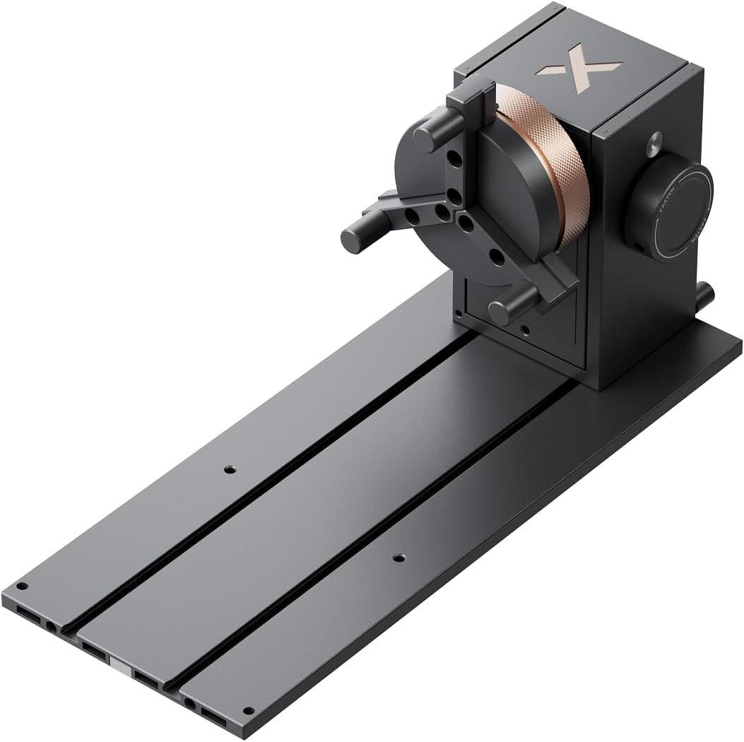 xTool RA3 Lite Rotary Attachment for xTool M2, Intelligent Rotary Engraving for Rings, Tumblers & Ornaments