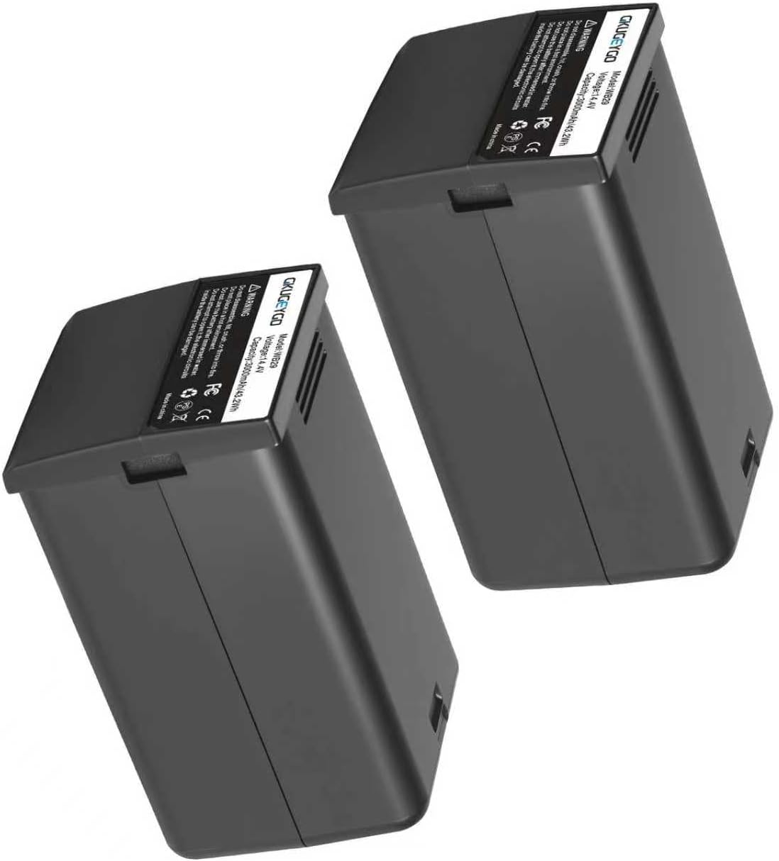 2-Pack WB29 WB29A WB29B Battery for Godox AD200 Pro AD200 Flashpoint eVOLV 200 and eVOLV 200 Pro Strobe Flash