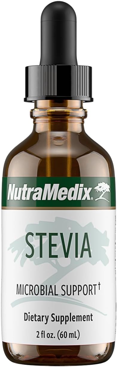 NutraMedix Sweet Leaf Stevia Liquid Drops - Sugar Free Sweetener from Pure Stevia Leaf Extract for Microbial Support - Low Carb, No Added Sugar (2 oz / 60 ml)