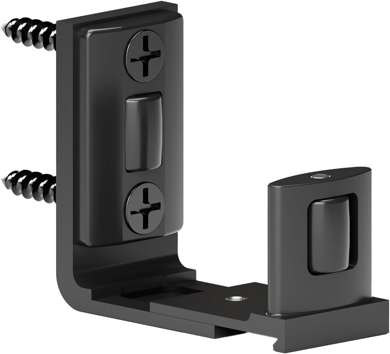 ETIASQSA Adjustable Roller Floor Guide for Sliding Door, Wall/Door Guide Bottom, Black