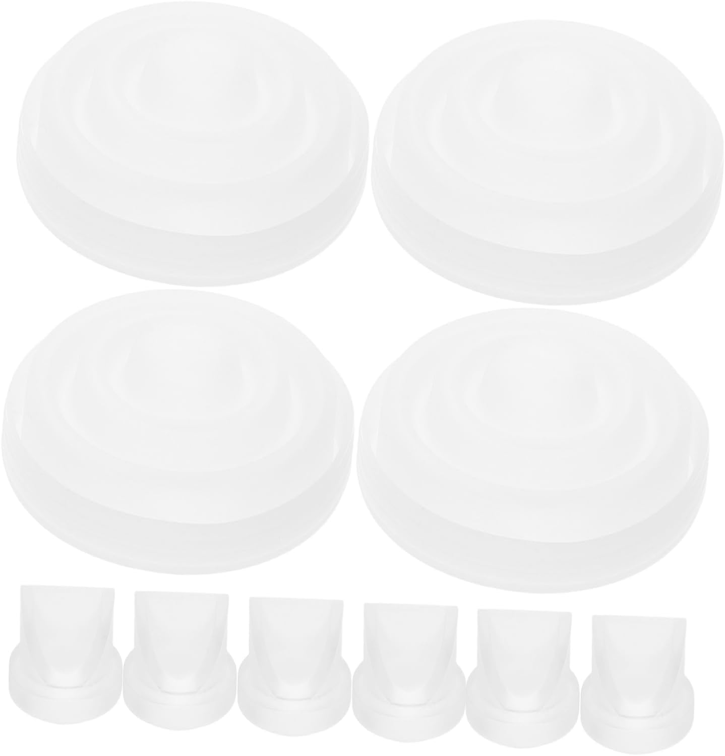 Healvian High-Efficiency Silicone Breast Pump Parts Duckbill Valves Diaphragm Compatible Leakproof