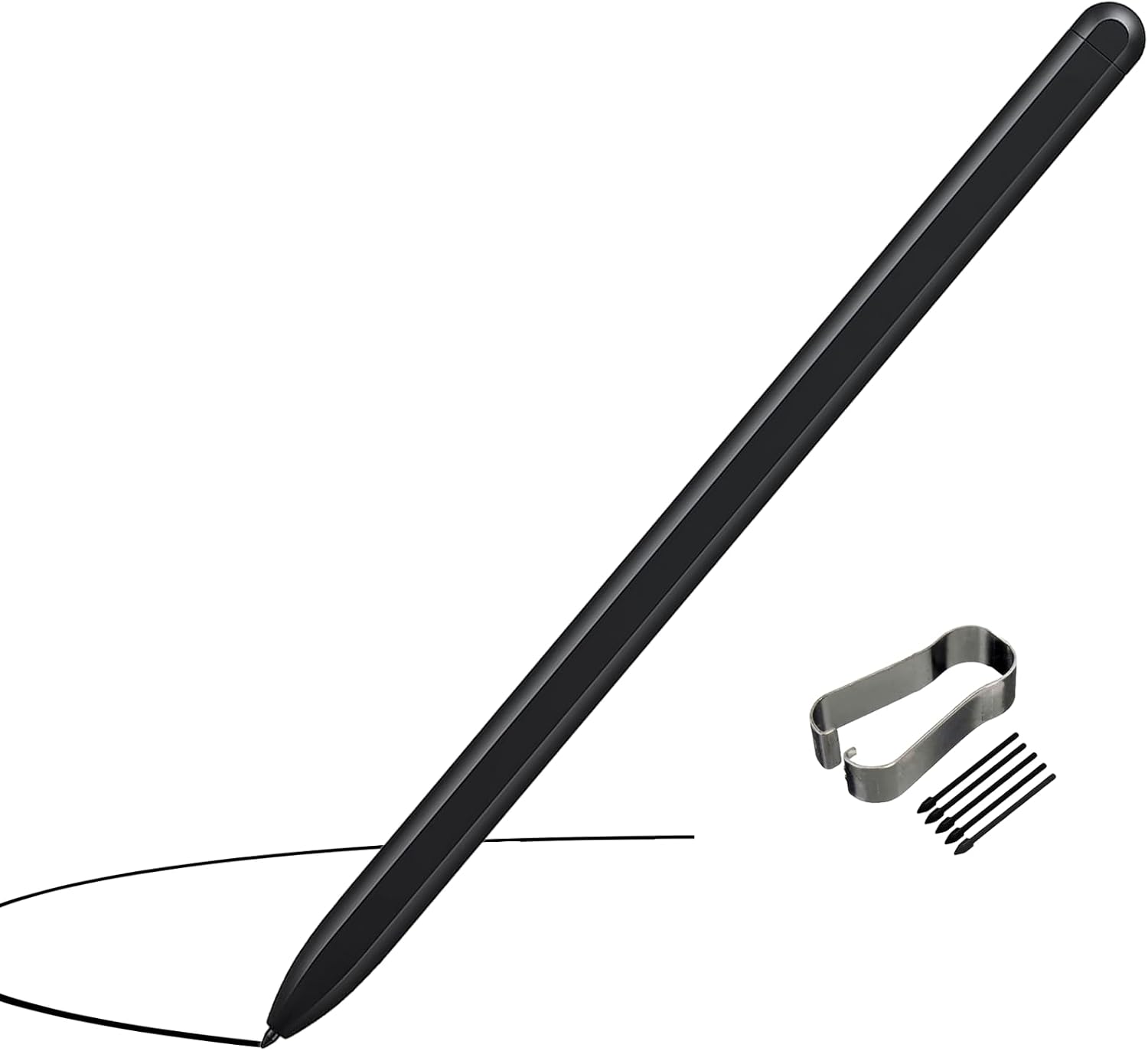 Galaxy Tab S8 S Pen Replacement for Samsung Galaxy Tab S8 Ultra Stylus Compatible with Samsung Galaxy Tab S8 S8+ S8 Ultra, S7/S7+ Plus /S7 EJ-PT870 + Tips/Nibs NoBluetooth(Black)