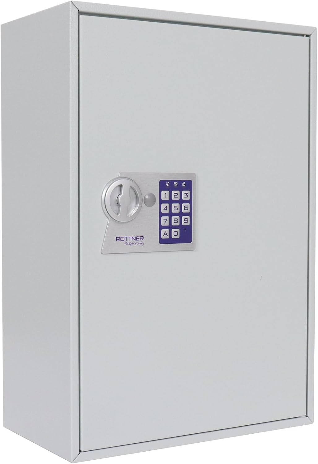 Rottner S 300 Key Cabinet Electronic Lock Mechanical Emergency Opening Swiveling Key Register Adjustable Hook Strips 300 Key Tags Free Mounting Material Included