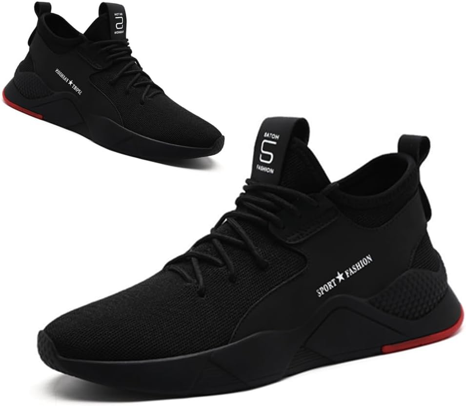 Steel Toe Safety Shoes for Men Women Work Sneakers Breathable Lightweight Industrial & Construction Shoe