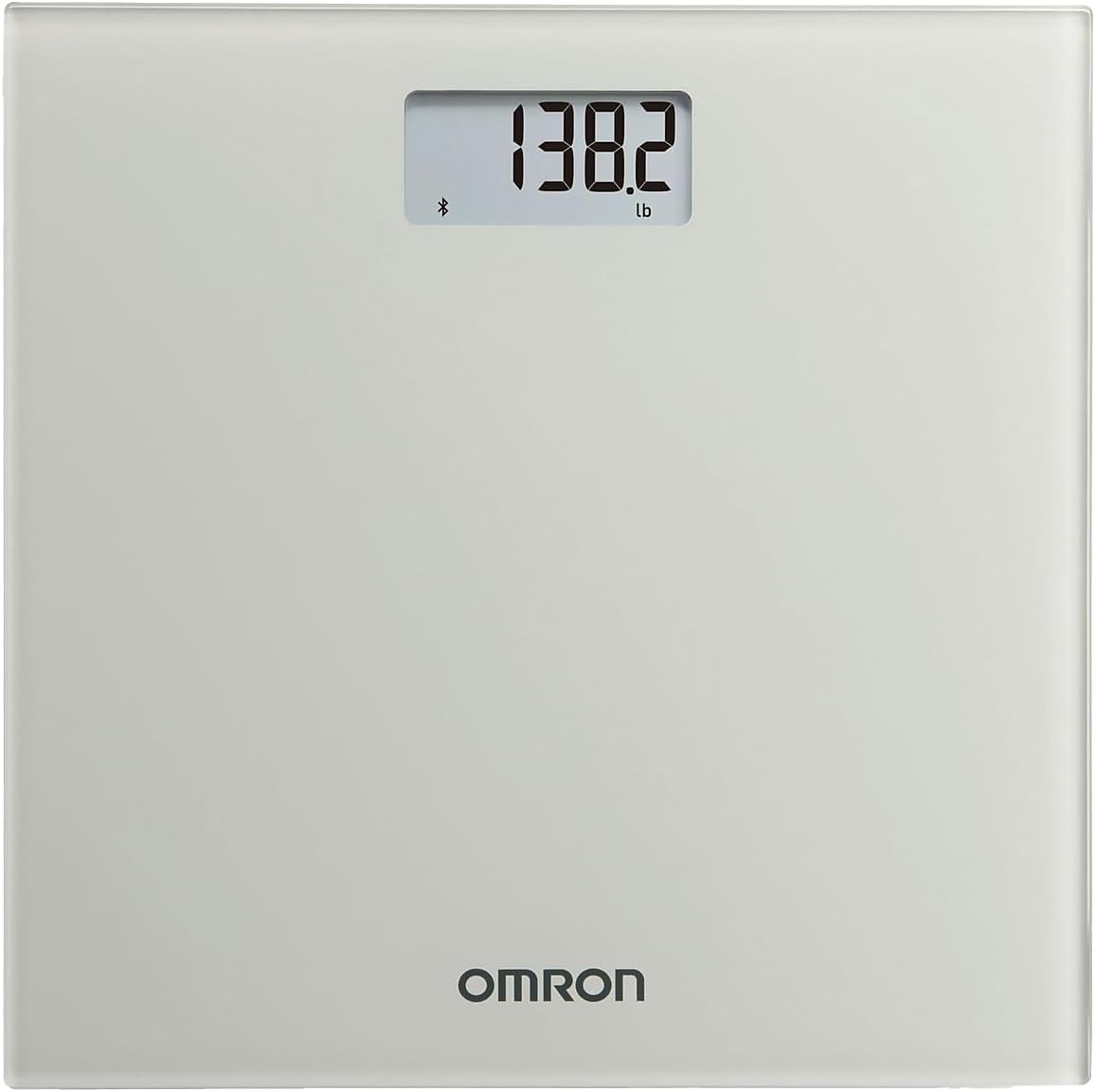 OMRON Digital Scale with Bluetooth Connectivity (SC -150) - 330 lb Weight Capacity - Use with Free OMRON Connect App - Light Gray