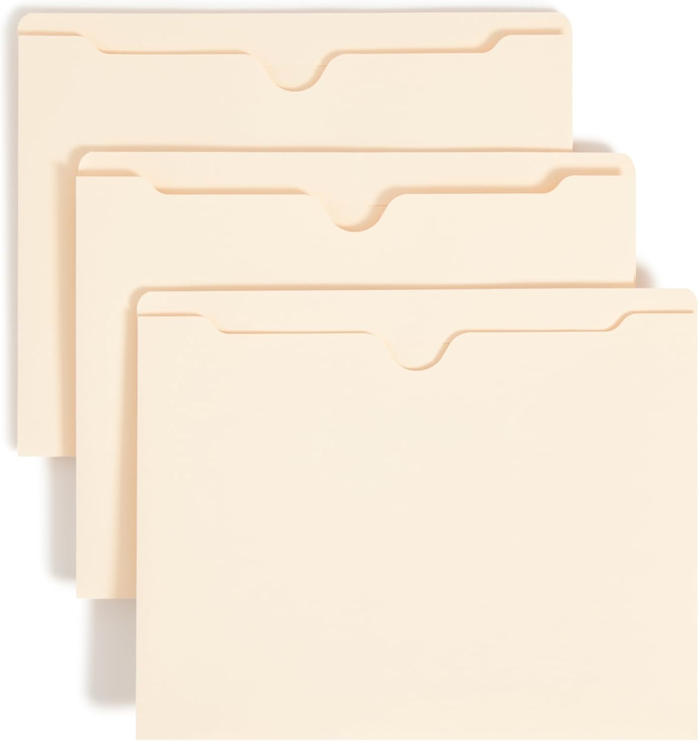 Smead File Jackets, 25 Count, Manila, Reinforced Straight-Cut Tabs, 1" Expansion, Letter Size (75517)