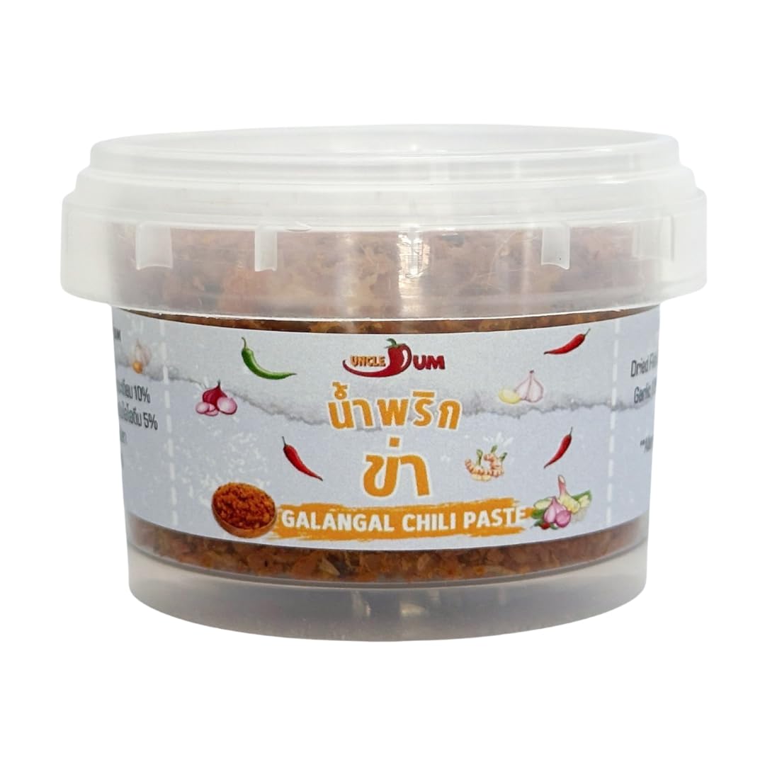 Nam Prink Kha Thailand northern chili flake Thai Galangal Chili Paste, Ready to Eat with Rice, No Cooking Required (30grams,Jar)