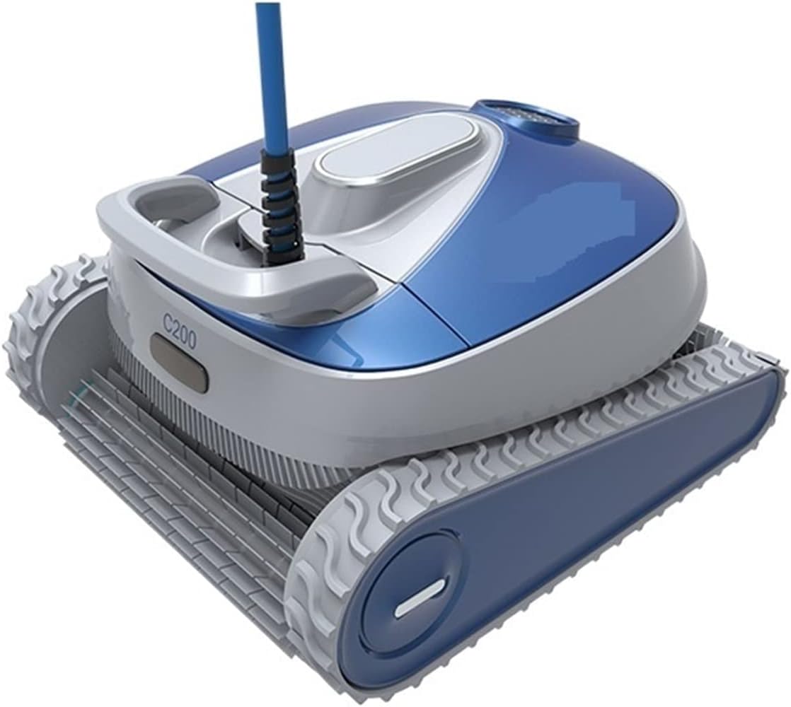 Pool Cleaner,Automatic Robotic Pool Cleaner, Climbing Wall Remote Control Swimming Pool Cleaning Robot,Pool Cleaner Floor Vacuum Robotic with Large Capacity Filter Basket and 59 Fe