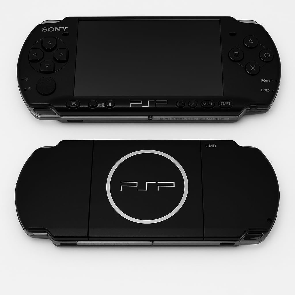 DEJIN Playstation Portable 3000 Series Handheld Gaming Console System, 3000 Core Pack System, Retro Arcade Mini PSP Handheld (Black, 32GB (PRE-INSTALLED GAMES))