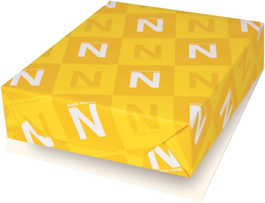 Neenah Paper 01345 Classic Crest Premium Paper, 24 lb, 8.5 x 11 Inches, White, 500 Sheets per Ream, Classic Natural White