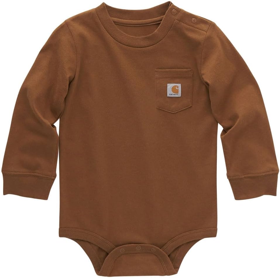 Carhartt Kid's CA5002 Long-Sleeve Pocket Bodysuit