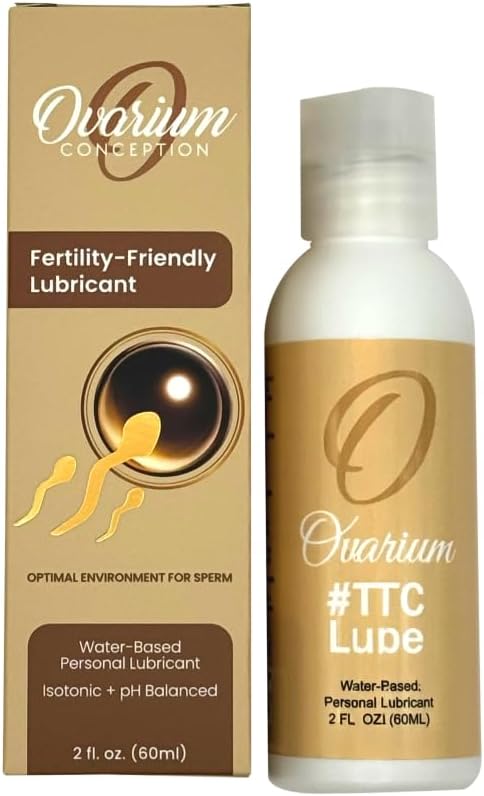 Ovarium® #TTC Fertility Friendly Water-Based Personal Lubricant - Conception-Friendly Water Based Lube for Women & Adult Couples - Vaginal Lubricant, Sperm-Safe & pH Balance (2oz/60mL)