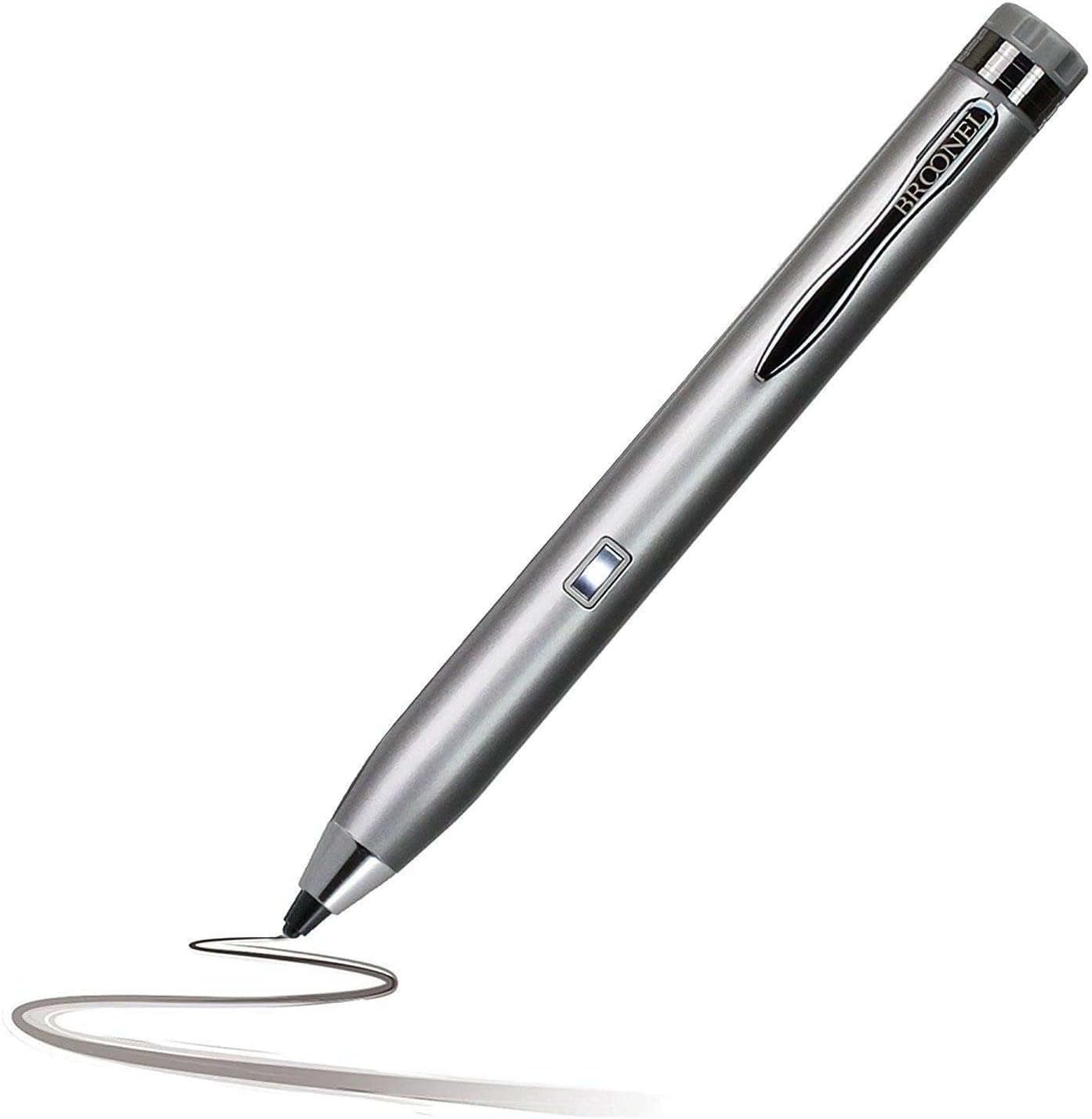 Silver Fine Point Digital Active Stylus Pen - Compatible with LEEDOW 15.6" Laptop