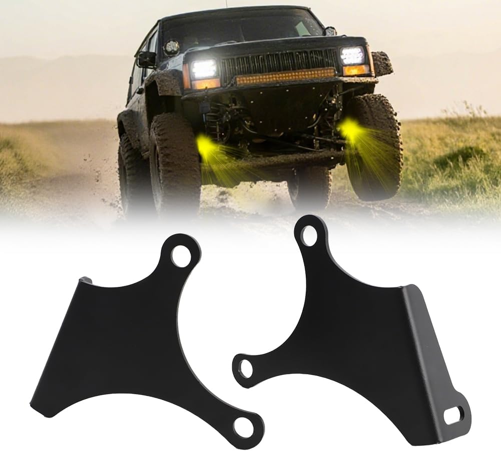 For Jeep XJ, TJ, ZJ, MJ Dana 30/44 Steerable Knuckle Fog Light Mounting Brackets