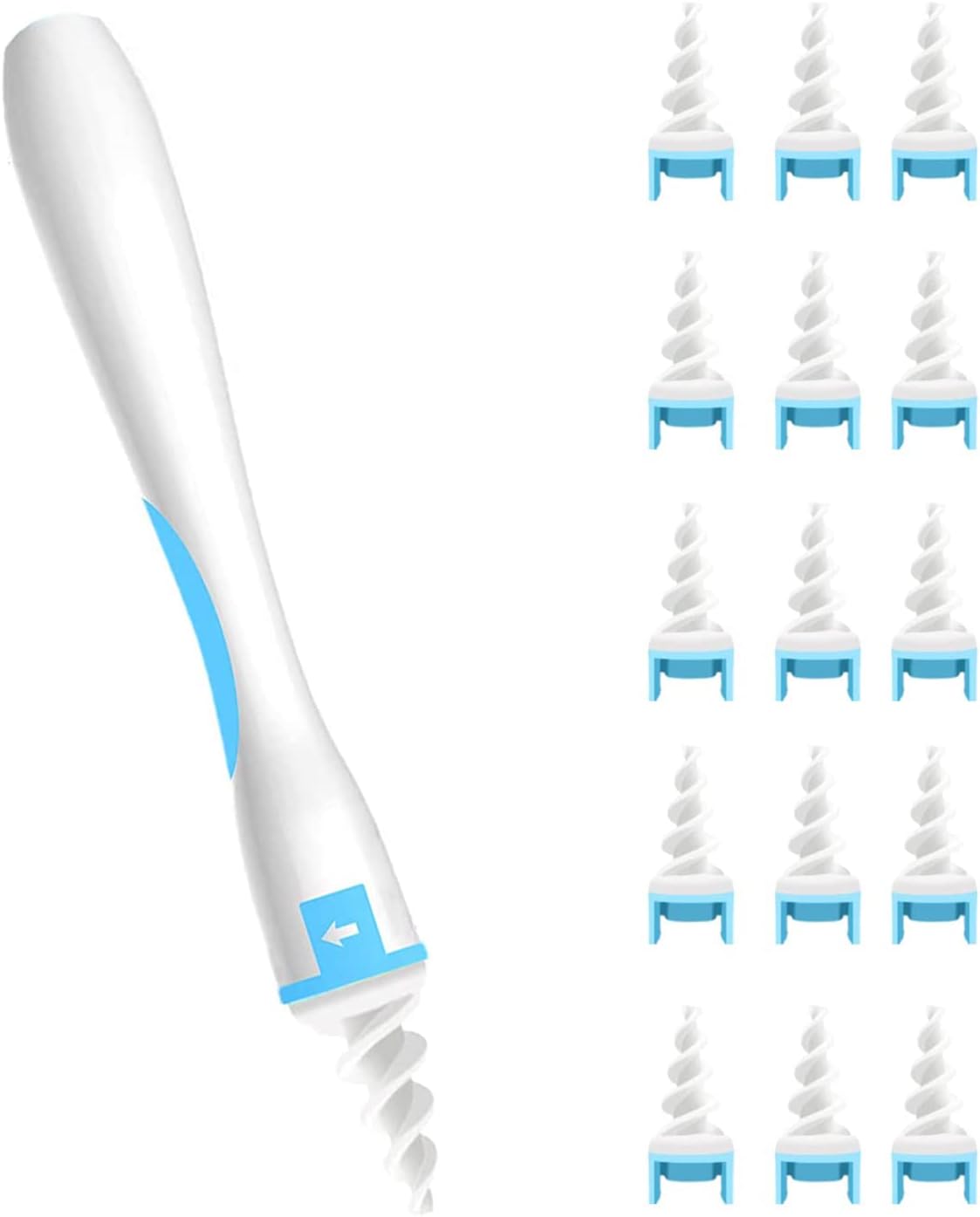 Q Grips Ear Wax Cleaners - Silicone Safe Soft Ear Cleaner with 16 Pcs Replacement Tips for Adults & Kids