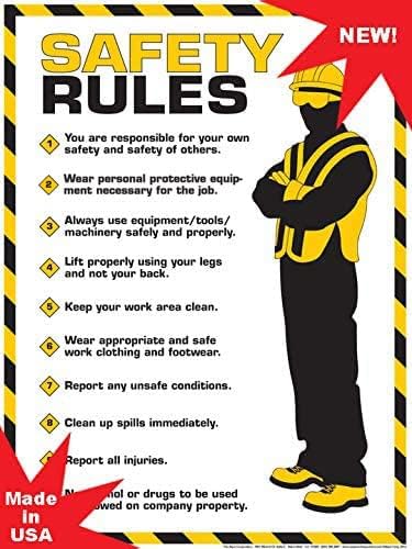 Workplace Safety Rules Poster Poster (24" x 36")