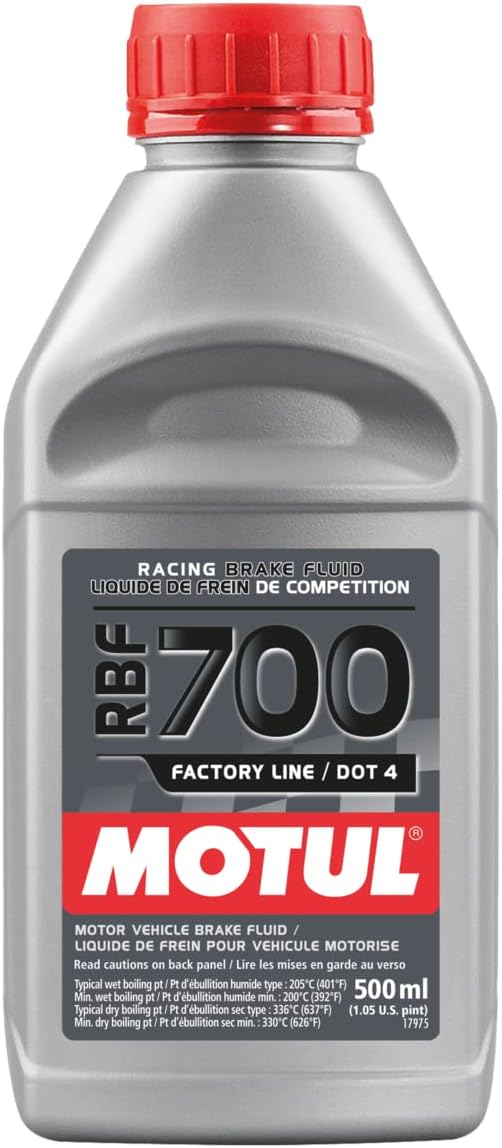 111257 MOTUL RBF 700 Factory Line Brake Racing Fluid Full Synthetic DOT 4 High Performance Extreme Temperature