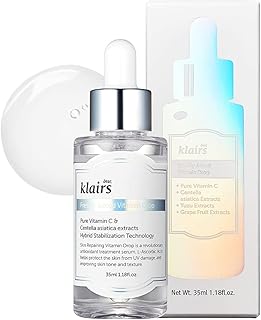[DearKlairs] Freshly Juiced Vitamin Drop, 5% Hypoallergenic pure vitamin C serum, 35ml, 1.18oz | a potent skin rejuvenator, l ascorbic acid , antioxidant serum for face, korean skincare