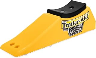 Camco Trailer-Aid Plus - Tandem Trailer Ramp Provides 5 1/2" of Tire Lift — Great for RVs, Campers & More - Must Have Travel Trailer Accessories — Easy to Use, Yellow(21002)