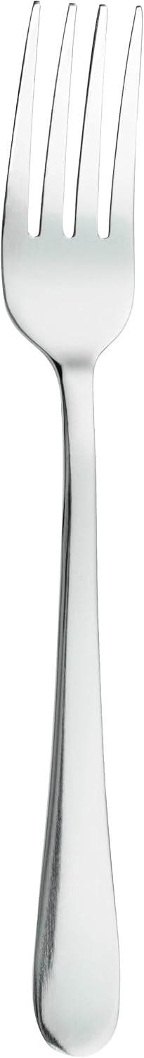 Grunwerg DFWDR Dessert Forks, Pack of 12, Stainless Steel, Silver