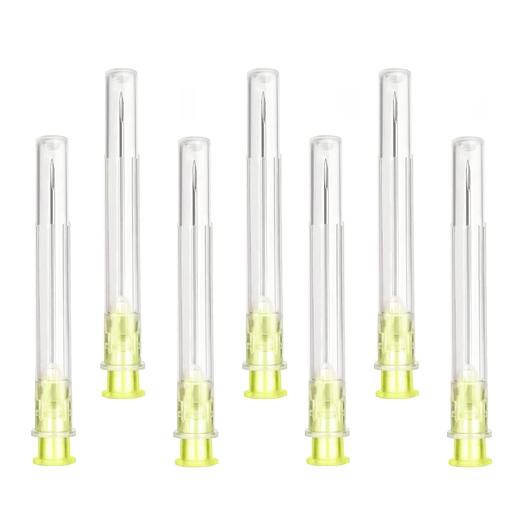 primeTEQ Pack of 100pcs 20G (0.9 mm x 25 mm) Stainless Steel Delivery Tube, Various Sizes: 18G/19G/20G/21G/22G/23G/25G/26G/27G/30G, Individually Packed, Refill Tubes for Industry, Hobby and Home Work