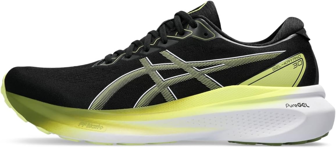 ASICS Kayano 30 Man Running Shoes Black Yellow