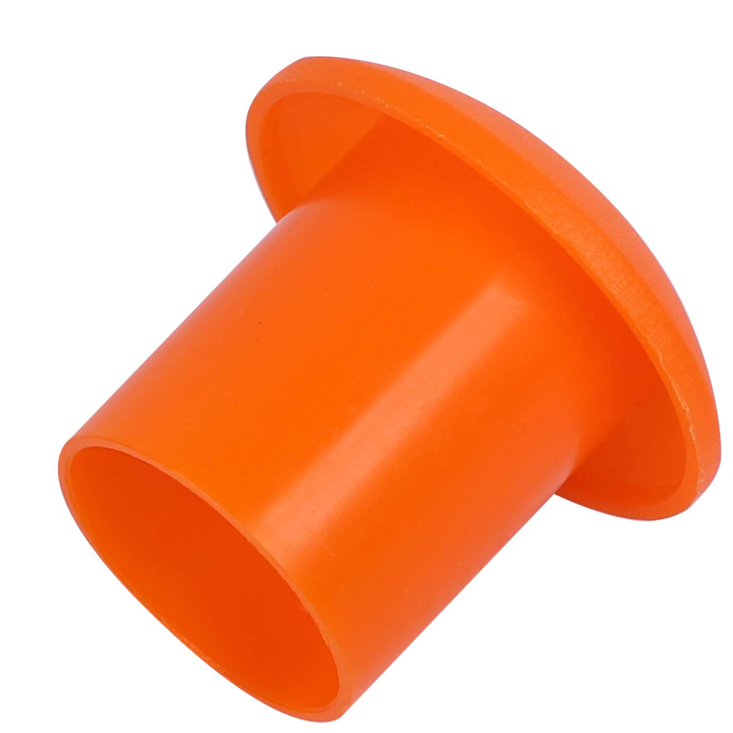KEILEOHO 100 PCS Rebar Safety Caps,Orange Plastic Mushroom Rebar Cap End Identification Bar Mushroom Building Construction Site Supplies Rebar Size: #3-#7, 10M - 25M