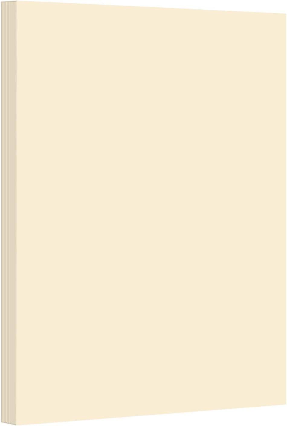 Cream Pastel Color Card Stock Paper, 67lb Cover Medium Weight Cardstock, for Arts & Crafts, Coloring, Announcements, Stationary Printing at School, Office, Home | 8.5 x 11 | 50 Sheets Per Pack