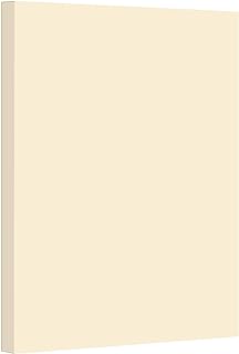 Cream Pastel Color Card Stock Paper, 67lb Cover Medium Weight Cardstock, for Arts & Crafts, Coloring, Announcements, Stationary Printing at School, Office, Home | 8.5 x 11 | 50 Sheets Per Pack