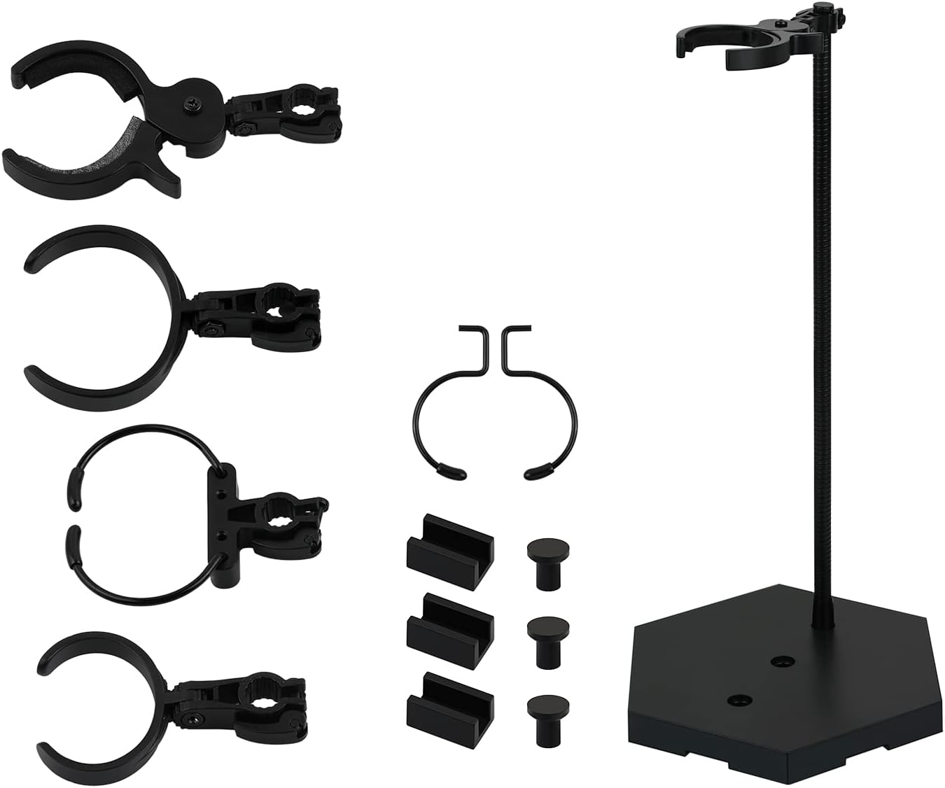 DS. DISTINCTIVE STYLE Action Figure Stand 12 Inch Connectable Metal Toy Stand for 1/6 and1/9 Scale Figures