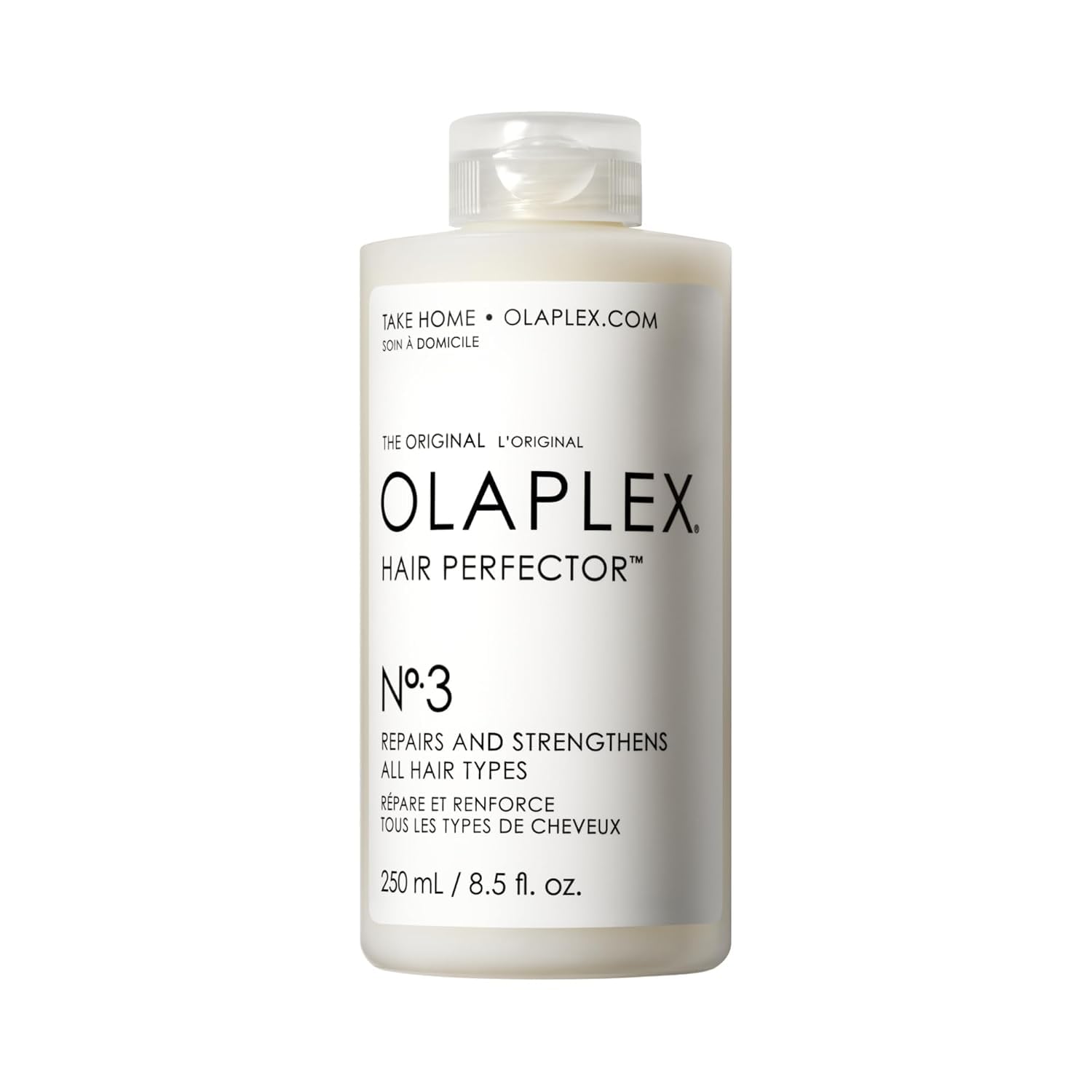 Olaplex No. 3 Hair Perfector Repairing Hair Treatment, Concentrated for Dry Damaged Hair, Repairs & Strengthens All Hair Types, 8.5 fl oz