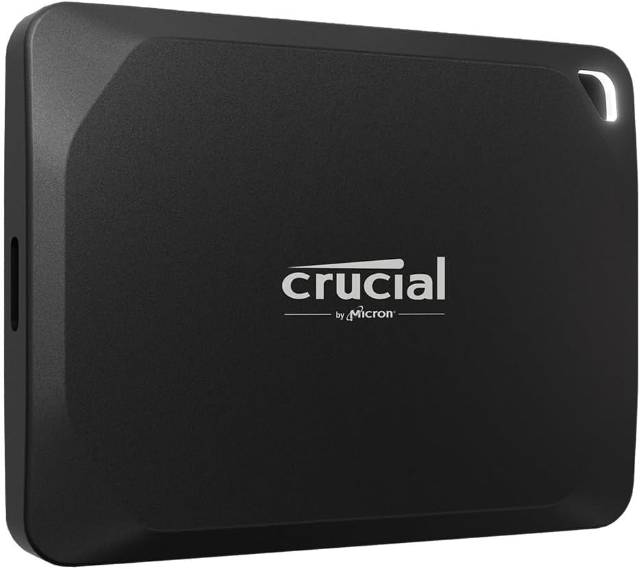 Crucial X10 Pro 4TB Portable SSD, Up to 2100MB/s Read, 2000MB/s Write, 3.2 USB-C, External Solid State Drive, Durable Storage for PC & Mac, for Professional Creators, Black - ‎CT4000X10PROSSD902