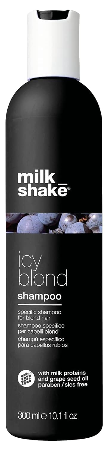 milk_shake Icy Blond Shampoo | Mutes Yellow Tones in Blond Hair