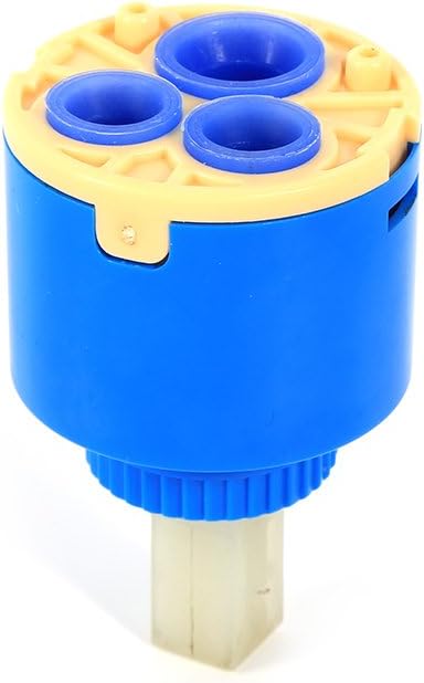 Ceramic Disc Cartridge,35/40mm Replacement Cartridge Made of PP Plastic and Ceramic Sheet Practical Bath Basin Shower Lever Water Mixer Tap Inner Control Faucet Valve(40mm)