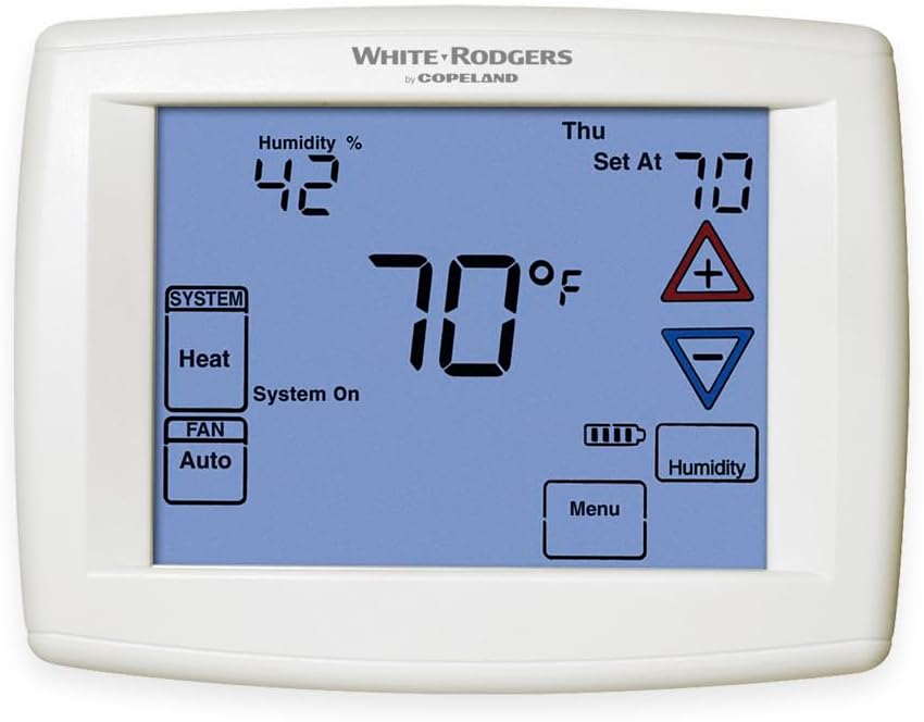 White-Rodgers 90 Series Blue, Programmable, Universal Thermostat, 1F95-1277