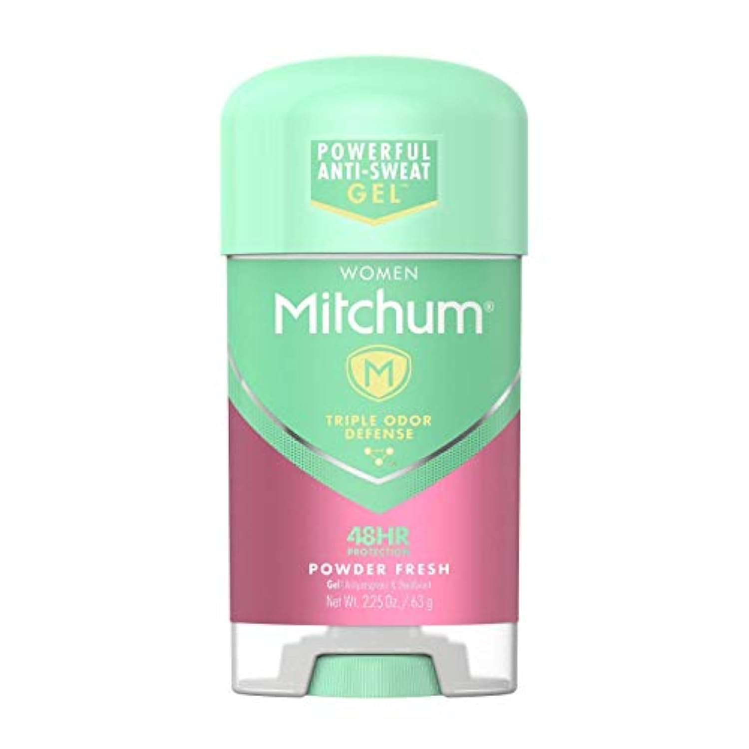 Mitchum for Women Power Gel Anti-Perspirant Deodorant Powder Fresh, 2.25 Ounce (Pack of 2)