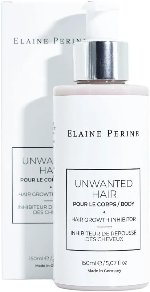Hair Growth Inhibitor, Unwanted Hair Body, Stop Hair growth body cream 150ml - by Elaine Perine Made in Germany