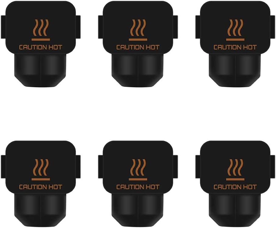 Hsthe Sea 6PCS High Temperature Extruder Heating Block Silicone Cover for 3D-Printer Bambu Lab A1/A1 Mini 3D Printer Accessories