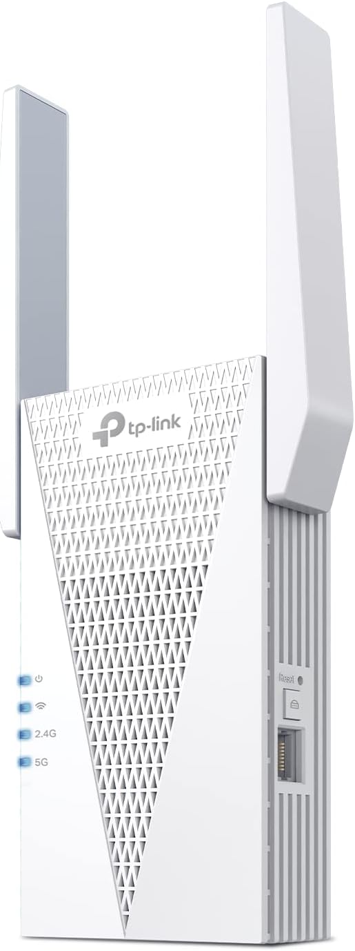 TP-Link AX3000 WiFi 6 Range Extender | PCMag Editor's Choice | Dual-Band Wireless Repeater w/Ethernet Port | Up to 2400 Sq. Ft., 64 Devices | Internet Signal Booster | APP Setup | EasyMesh (RE715X)