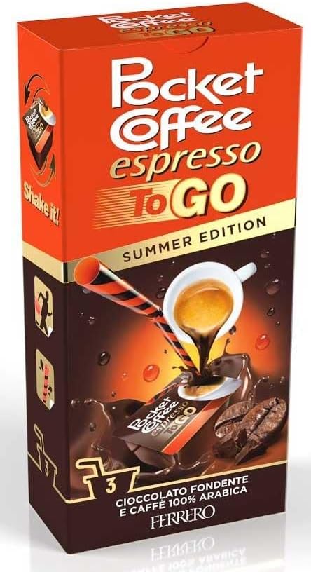 CAIYA Pocket Coffee Espresso To Go da 64,8 ml - Confezioni Contenenti 3 Pezzi